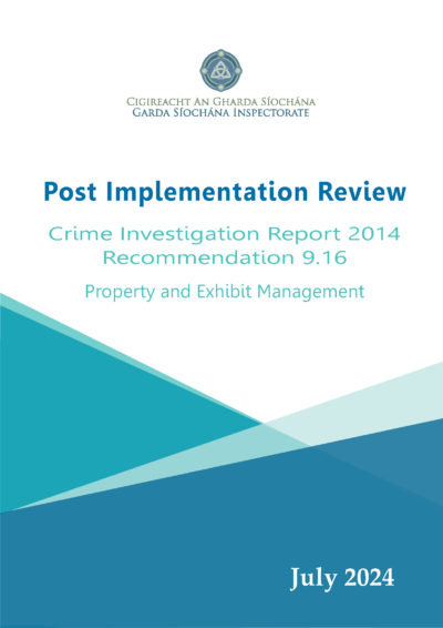 Click to open progress report of changing policing in Ireland. 