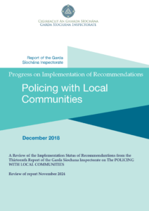 Click to open progress report of Policing with Local Communities 