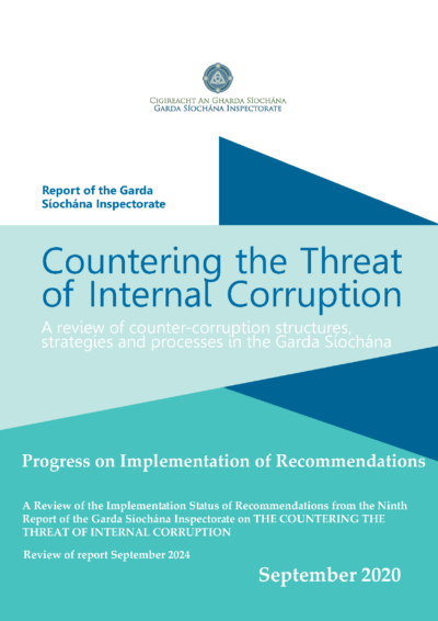 Cover Progress on Implementation of Recommendations from the Countering Corruption Report on the Progress 2024. Click to open